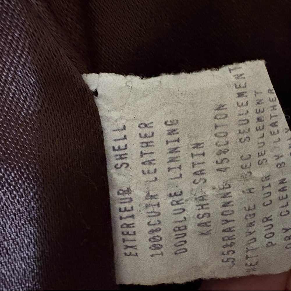 Vintage Brown Leather Jacket Medium Selections - Picture 9 of 10